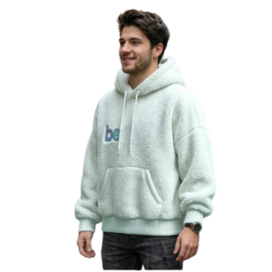 sherpa fleece oversize hoodie