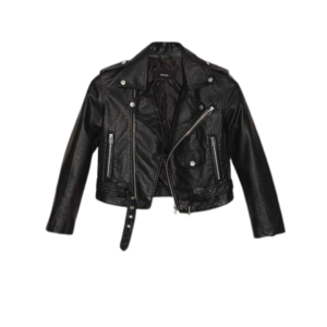 chaqueta de cuero negra